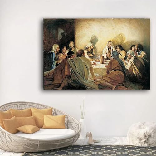 Affiches et imprimés de la Cène Da Vinci tableau art mural de salon