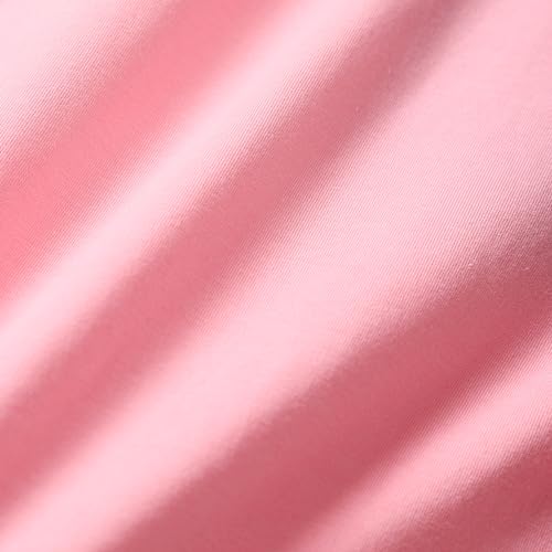 PATPAT Conjunto de 2 peças com estampa de leopardo e gola redonda legging preta para meninas, Rosa -