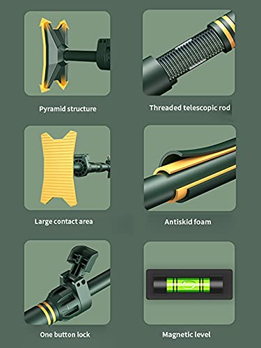Barra fitness regolabile – Barra antiscivolo per trazioni per palestra domestica, design sicuro e robusto, perfetta per l'allenamento della forza