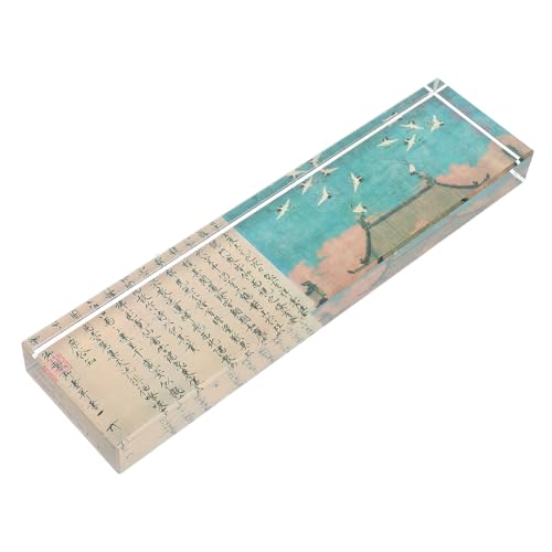 水 法用ペーパーウェイト 方形ガラスアートツール 込み 描画 練習