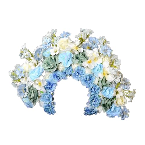 Couronne fleurs cheveux de demoiselle d'honneur qualité artisanale