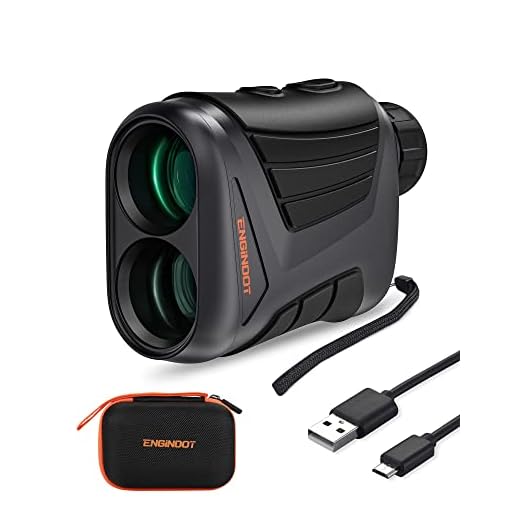 ENGiNDOT Golf Rangefinder 900 Yards 7X Magnification Rechargeable Laser Range Finder with Slope,High-Precision Flag Pole Locking/Range/Speed/Angle Measurement, Distance Finder for Golf & Hunting