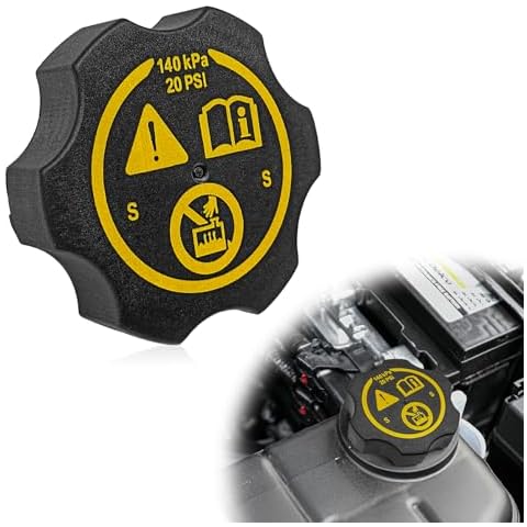 Pleoos Universal Coolant Reservoir Cap Compatible with Chevy GMC Buck Cadillac -Silverado 1500 2500 3500 Express Avalanche Suburban Captiva Cavalier Equinox Malibu Savana Sierra Yukon Cover