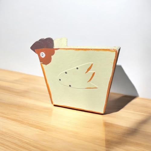 PARENCE.- Stiftehalter aus Holz Huhn Design – Original Schreibtisch-Organizer im Landhausstil – 12x10 cm – Aufbewahrung für Stifte, Pinsel, Zubehör