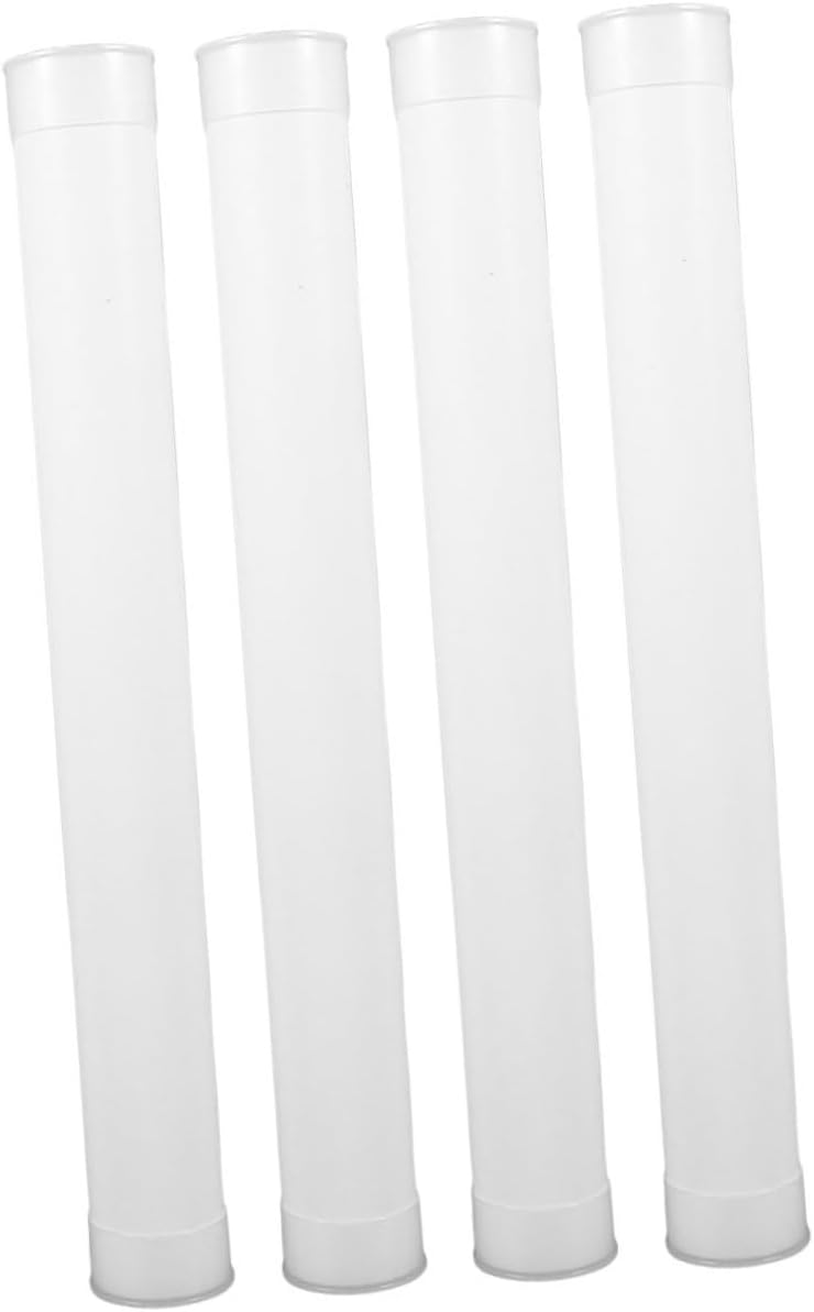 Beavorty 4Pcs Plastic Mailing Tubes with Caps Heavy Duty Poster Storage for Artwork Documents Lightweight Durable Transport for Easy Carrying