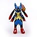 Boufery Mega Lucario Xy muñeco de Peluche de Peluche Suave para Regalo de niños 28cm