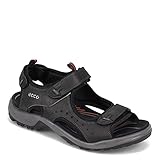 Textil ECCO Herren Sandalen, Leder, Schwarz, 45 EU