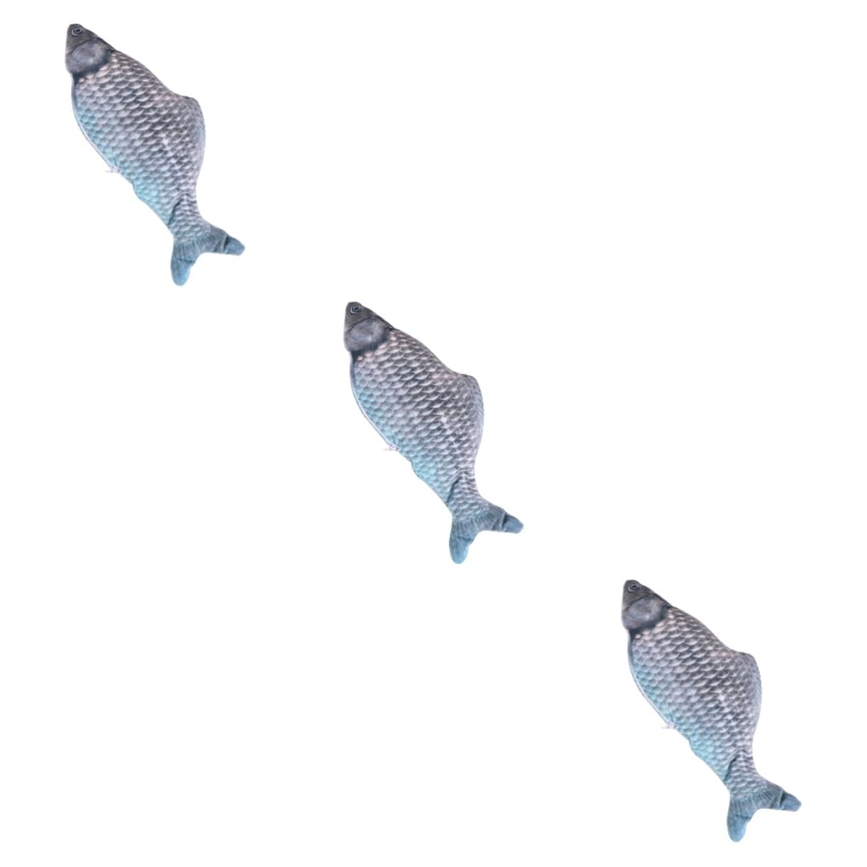 Sosoport 3stücke Interaktives USB Wiederaufladbares Katzenspielzeug Elektrisches Springendes Fischspielzeug Aus Plüsch Für Katzen Lustiger Teaser Bewegung Und Spieltrieb Für Aktive