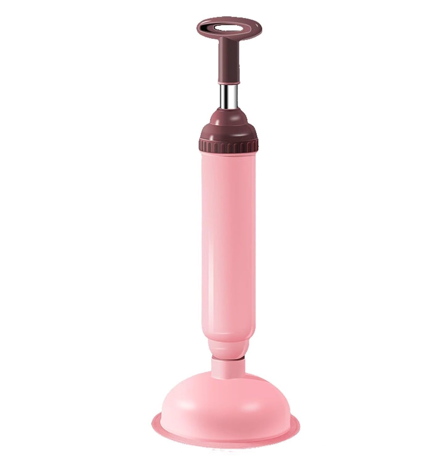 PAXCOO Toilet Cleaner Drain Dredger Pump Air High Pressure Plunger for Toilet, Bathroom, Sink, washroom, unblock with One Loose and One Push Black.-image-16