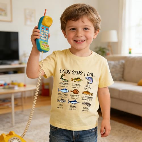 Image of Kids Christian Shirt Toddler Created with a Purpose Shirt Boys Girls Bible Verse Religious Clothes 2-7 Years