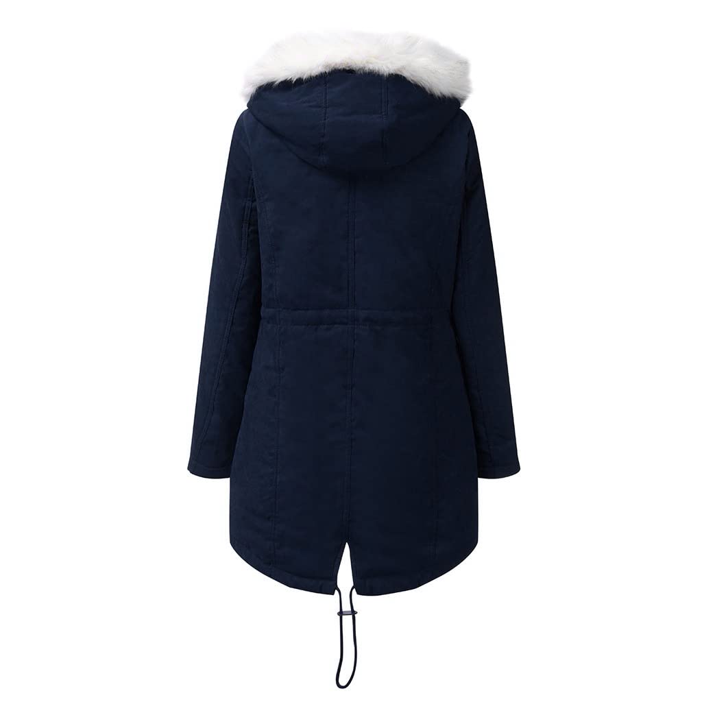JMKEY Parka d'hiver chaude en polaire épaisse pour femme - Imperméable et chaude