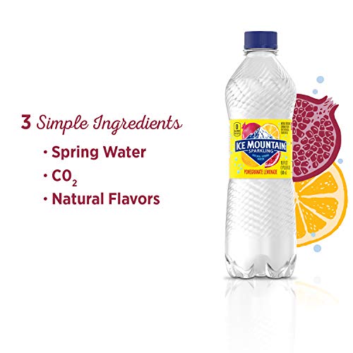 Image of Ice Mountain Sparkling Water, Pomegranate Lemonade, 16.9 oz. Bottles (8 Pack)