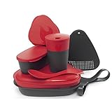 Light My Fire 8-Piece BPA-Free Meal Kit 2.0 with Plate, Bowl, Cup, Cutting Board, Spork and More, Red