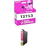 Contenido: 1 Cartucho de Tinta Genérico Compatible con Epson 27XL Magenta