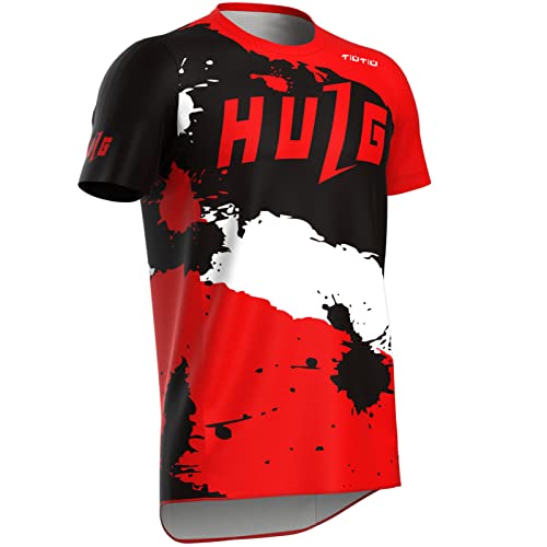 Camiseta De Manga Corta MTB para Hombre, Camiseta De Descenso, Ropa De Bicicleta para Hombre, Ropa De Ciclismo/Motocross, Camiseta De Bicicleta De Montaña MTB BMX (style-05,L)