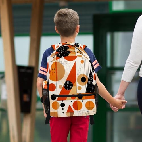 Sac à dos et trousse à motif géométrique, cadeau idéal