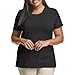 JUST MY SIZE Womens Plus-size Short Sleeve Crew Neck Tee Fashion-t-shirts, Black, 4X US