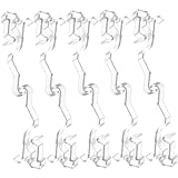 iplusmile 10 Piezas Unidades Clips para Cenefa de Persiana Horizontal Resistentes Ajustables y Transparentes Sujetan Firmemente sin Dañar Marcos para Decoración de Ventanas Salón y Cocina