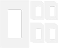 Vista 16 de Placa de pared Decora sin tornillos de 4 segmentos, placa frontal eléctrica para interruptor de luz, interruptor inteligente, receptáculo