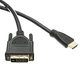 HDMI to DVI Cable, HDMI Male to DVI Male, CL2 rated, 15 foot