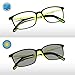 PIXEL LENS FOTOCROMATICI SUNNY SPRING Occhiali PC,TV,Tablet,Gaming. Contro Stanchezza Occhi, Comfort Visivo, Montatura Leggera Acciaio-TR90, Certificati Luce blu -41% e UV -100%,Test Università Torino