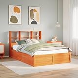 qohoio Massivholzbett ohne Matratze Bettrahmen Bett Bettgestell Betten Bett Holz Bed Frame...