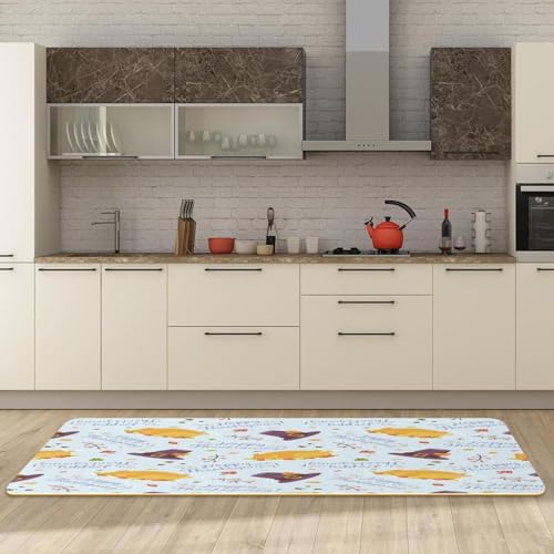 Tapete de cocina absorbente y antideslizante lavable juego de 2 piezas de Acción de Gracias 6