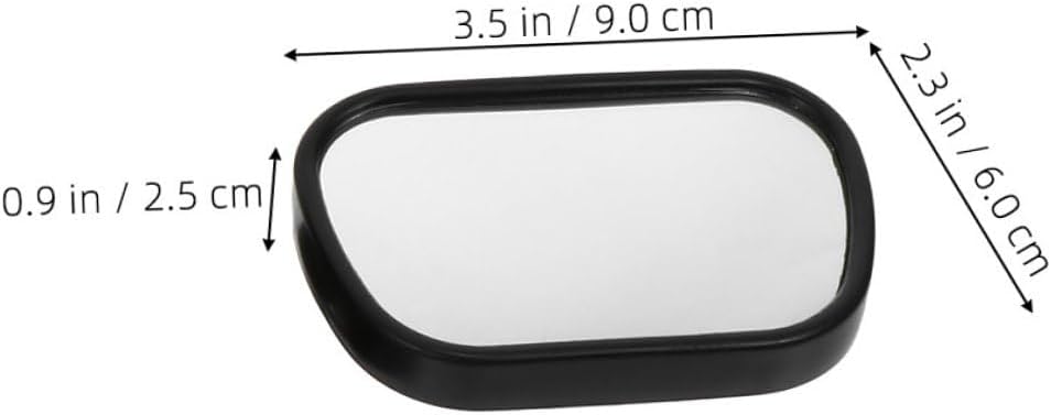 2Pcs Observation Mirror for Rear-Facing Infants Shatterproof 360° Safety Backseat Mirror for Anti-Vibration for Travel