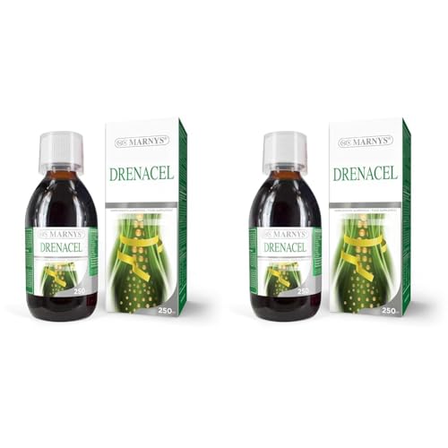 Marnys Drenacel - Control De Peso - Combinación para tu Línea optima - L-carnitina, Té Verde Y Concentrados De Zumos - Botella 250ml (Paquete de 2)