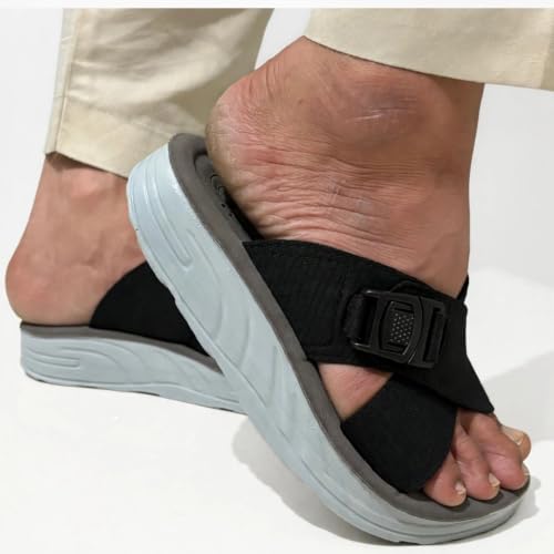 Image of mark Men's Orthopedic Soft Cushion Arch Support Cross Belt Chappals
