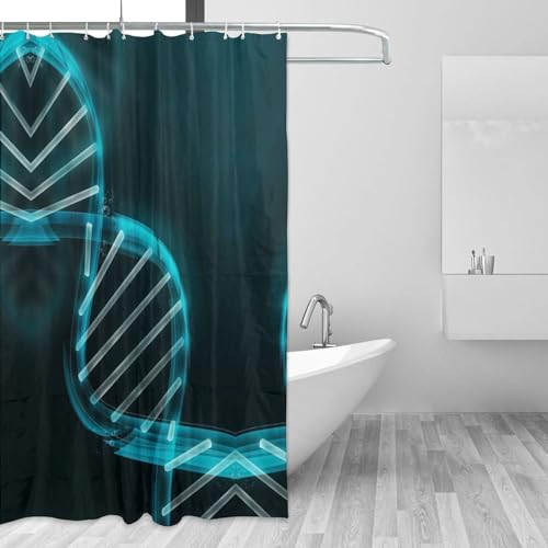 Rideau de douche imprimé brin Science Gene imperméable 183x183 cm - 3