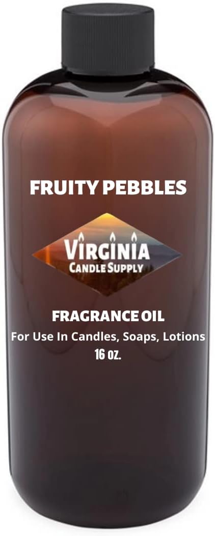 Fruitie Pebbles Fragrance Oil (Our Version of The Brand Name) (16 oz Bottle) for Candle Making, Soap Making, Tart Making, Room Sprays, Lotions, Car Fresheners, Slime, Bath Bombs, Warmers…
