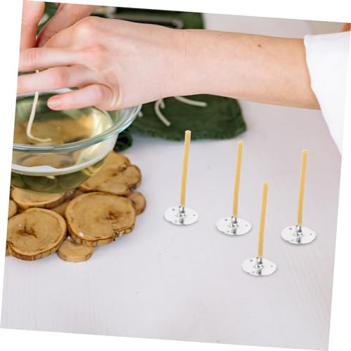 100 mechas para velas de cera de abeja trenzadas en rollo miniatura 4