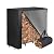 Vailge Firewood Rack 4FT with Firewood Rack Cover 4FT in Combo