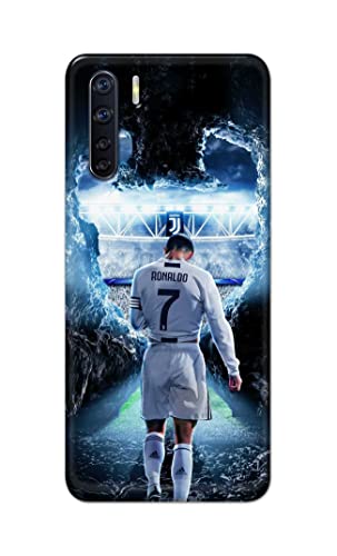 Image of Printed Hard Back Cover Case for Oppo F15 | Oppo F15s | Oppo A91 | Oppo Reno 3 4G Back Cover (Footbal Legend) -702