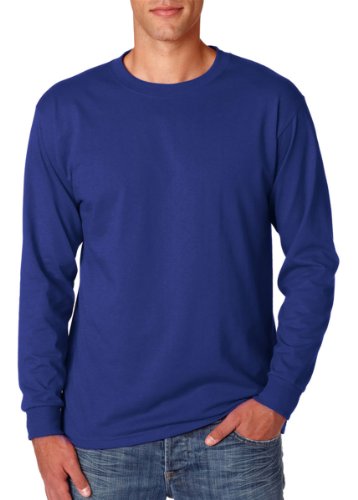 Jerzees 50/50 Heavyweight Blend Long-Sleeve T-Shirt, 2XL, Royal