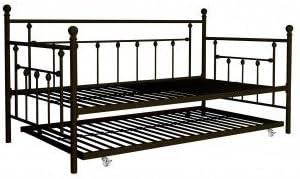 DHP Manila Metal Twin Size Daybed and Twin Size Trundle (Bronze)