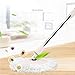 GSGRTYJIO Kitchen + Home Mop and Bucket - Self Cleaning Flat Mop with Bucket Wringer and 2 Reusable Microfiber Mop Pads for Wet and Dry Mopping on All Surfaces(E)