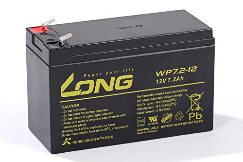 Akku kompatibel DiaMec DM12-7.2 12V 7,2Ah AGM Blei Accu wartungsfrei Batterie