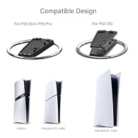 ANNSKIN PS5 Slim standfuß Vertikaler Ständer für PS5/PS5 Pro/PS5 Slim Konsolen rutschfeste Basishalterung für PlayStation 5 Zubehör (Packung mit 2) – Ansicht 3