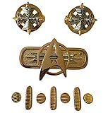 Classic Sci-Fi Trek Original Movies Uniform Admiral Rank Set of 10 Pins