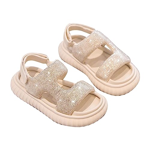 Summer New Soft Lightweight Breathable Shiny Water Diamond Children's Daily Fashion Toddler Girls Jelly Sandals