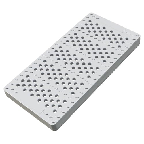 Drain de sol en plastique pour bassin de captage et cours extérieures grises antidérapantes