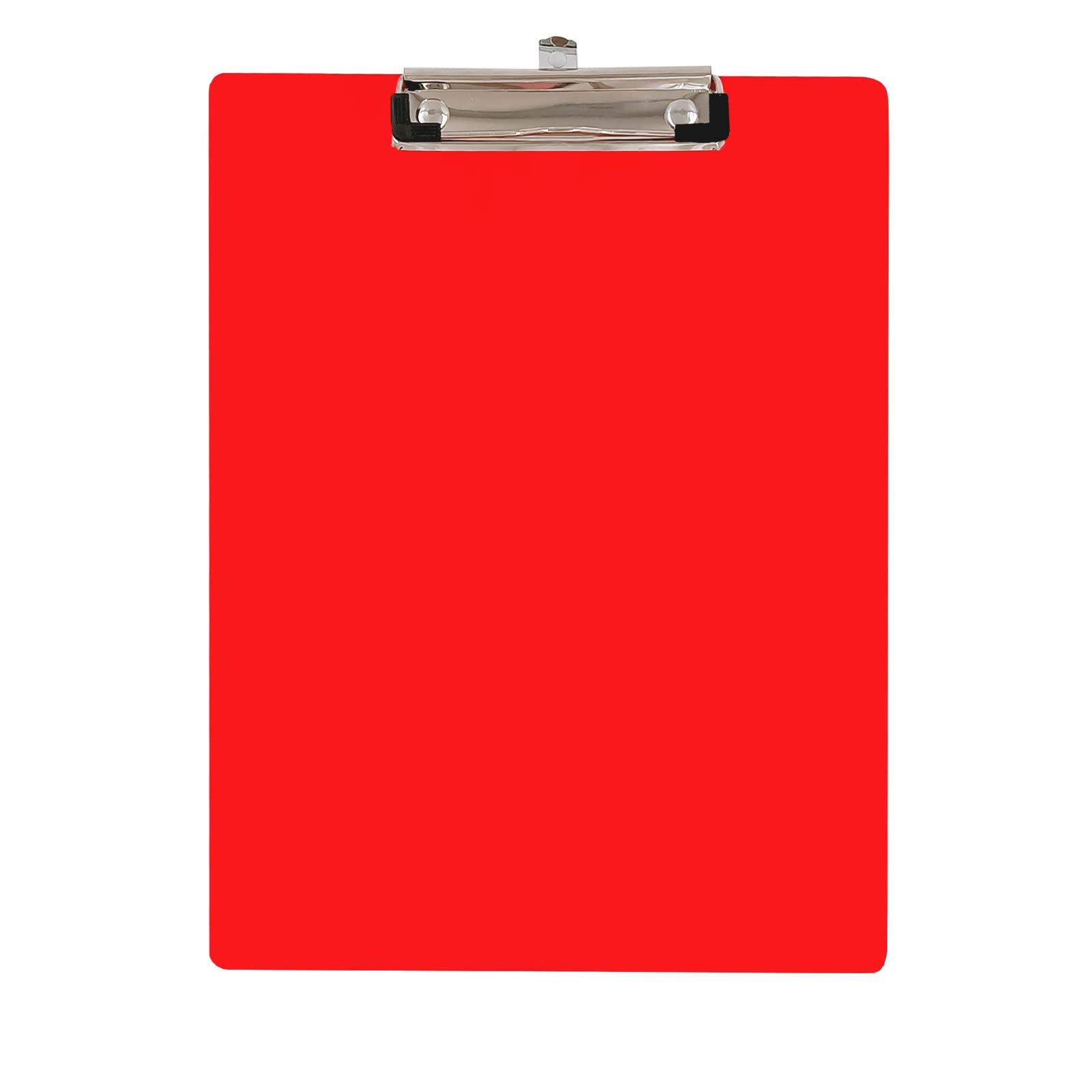 Eduway Lavagna in legno per scrittura/esami/appunti con superficie di scrittura sul retro – MDF leggero | clip resistente per ufficio, scuola, casa, università, negozio, rosso, confezione da 1