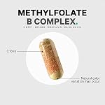 Codeage Methylfolate B Complex Supplements - 5 MTHF, Methylcobalamin 500mcg Methylated Vitamin B12, Riboflavin, Betaine, Vitamins B6, Methylation Cycle MTHFR - 2 Months - 120 Capsules