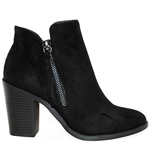 TRENDSUP Women's Fashion Side Zipper Booties2
