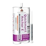 DCP Quickmast Anchor E Concrete Anchoring Epoxy - Two-Part, Dual Cartridge, Fast-Setting Epoxy System for Rebar, Threaded Rods, Crack Repair - Strong Bonding, Durable - 20.2 fl oz.