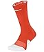 Nike Elite Crew Basketball Socks (Large, Orange/White)