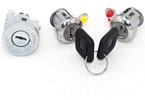 3pcs Complete Set Ignition Cylinder Door Lock Key Set/Fit for Isuzu NPR NQR NKR ELF 1994-07 with Same Keys