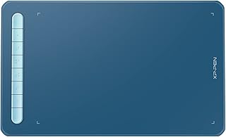 Drawing Tablet - XPPen 8 inch Deco M Graphics Tablet with Battery-Free X3 Stylus and 8 Shortcuts Keys, Digital Drawing Pad for ChromeOS, Windows 7 or Later, Mac, Android, Linux (Blue)